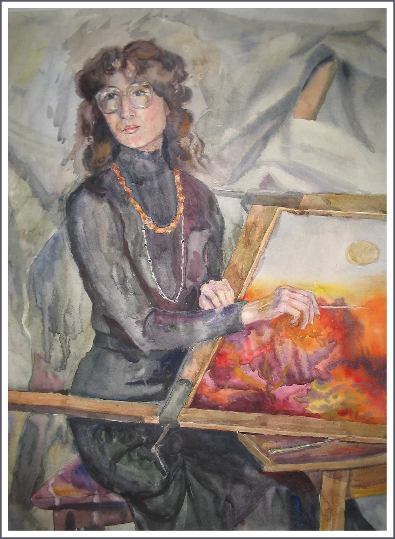 Портрет художницы Елены Егоровой.